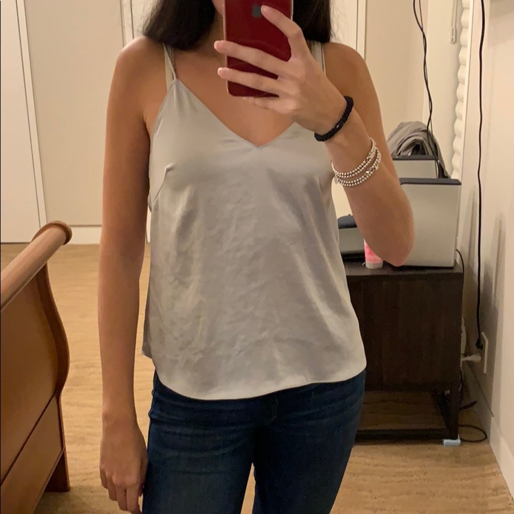 Silver Aritzia camisole
